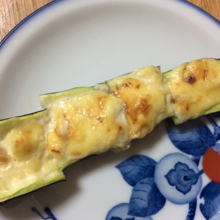 ズッキーニの味噌マヨ焼き